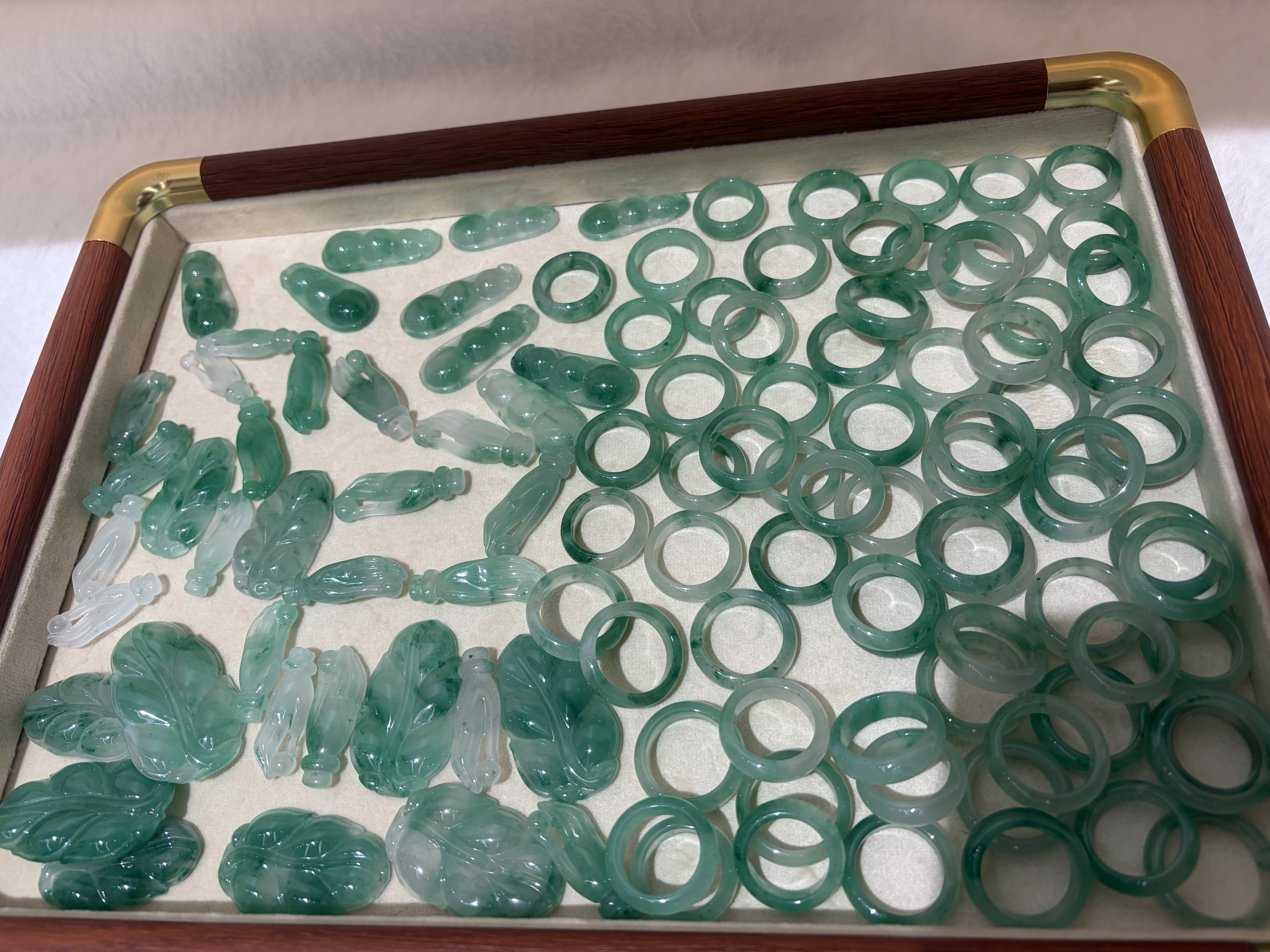 非洲翠戒指，项链