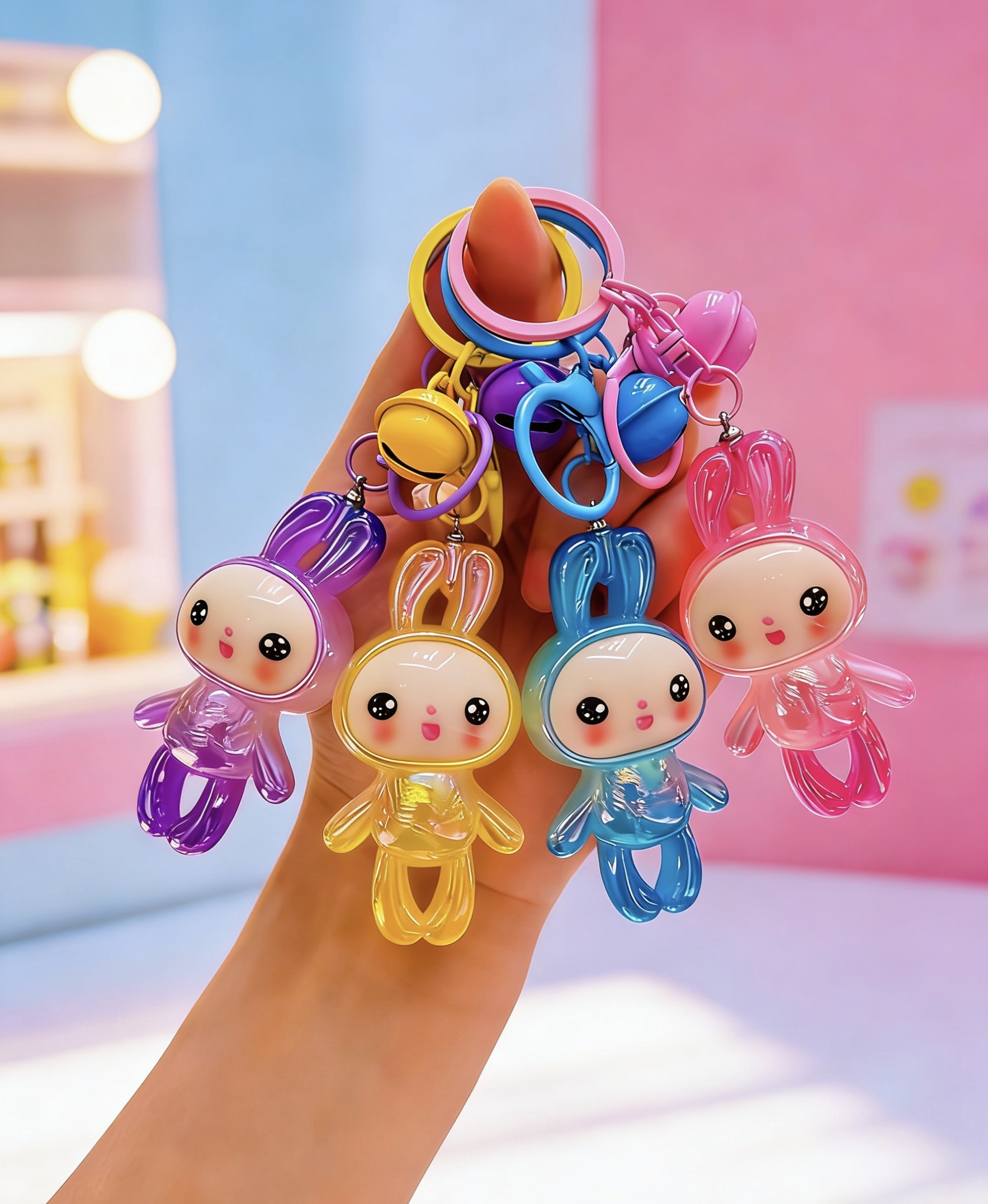 树脂材质钥匙扣挂件，包包挂件，小礼品赠送，钥匙扣公仔挂件卡通钥匙扣挂件详情图1