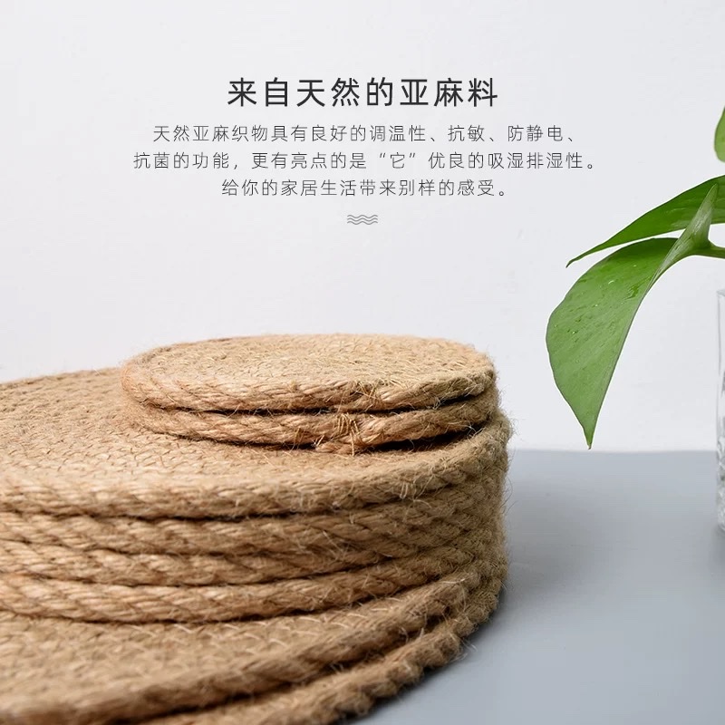 餐垫防滑厨房垫耐脏圆形垫子家用餐桌垫软垫餐垫详情图2