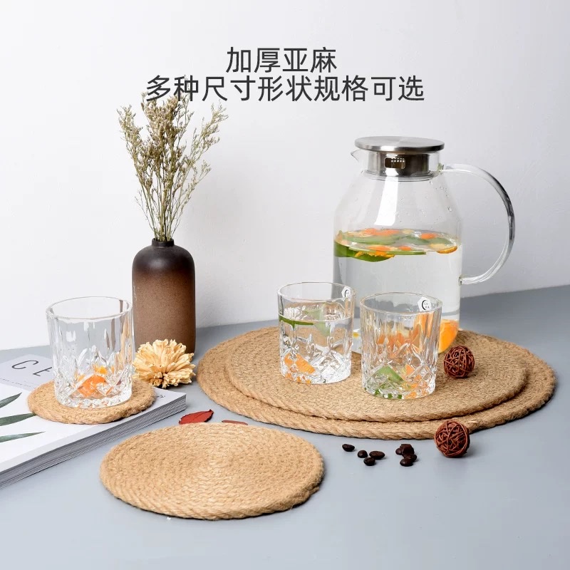 餐垫防滑厨房垫耐脏圆形垫子家用餐桌垫软垫餐垫详情图3