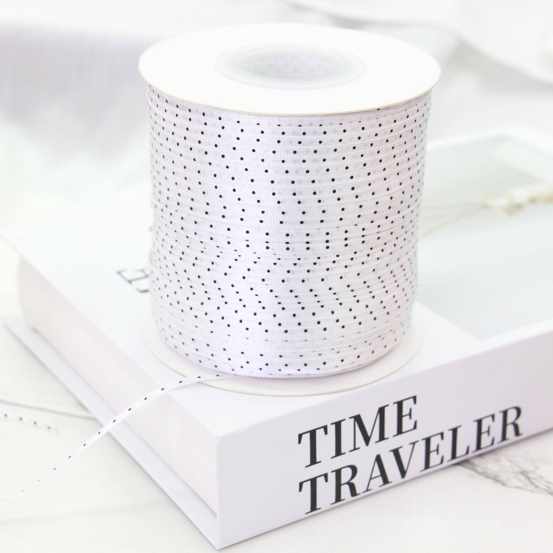 3mm双面波点细丝带服装辅料3mm波点细丝带波点蝴蝶结现货丝带 丝带详情图11