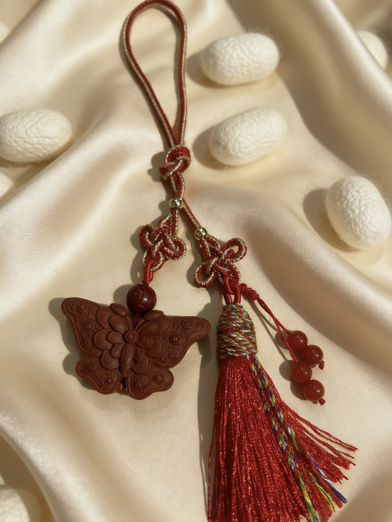 蝴蝶车挂项链diy饰品配件