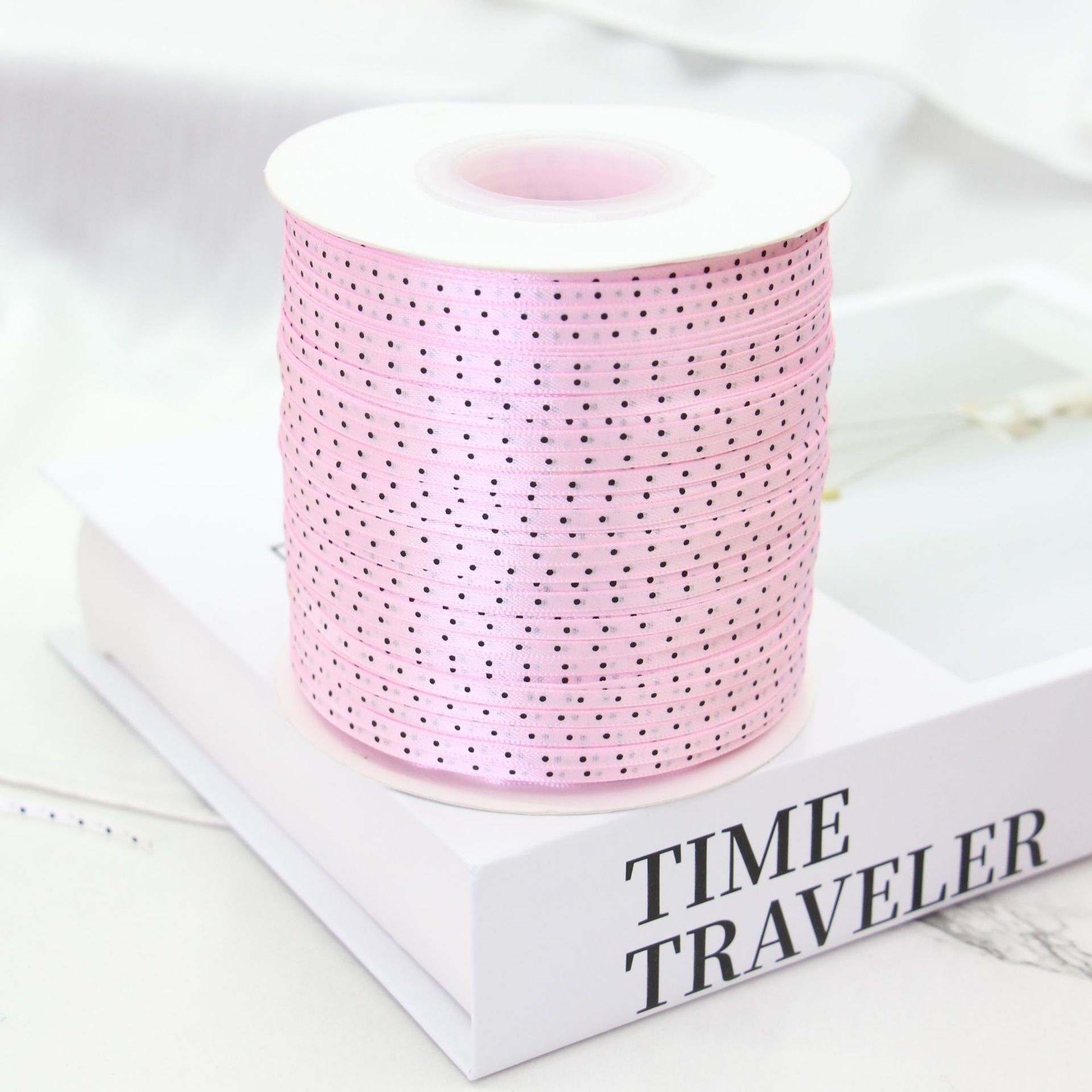 3mm双面波点细丝带服装辅料3mm波点细丝带波点蝴蝶结现货丝带 丝带详情图9