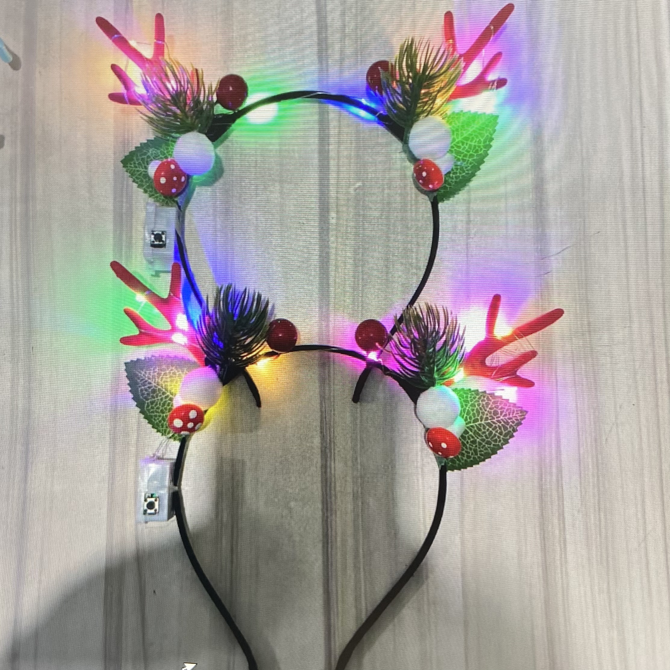 新款带灯花样小鹿角头扣发光发箍夜市摆摊玩具