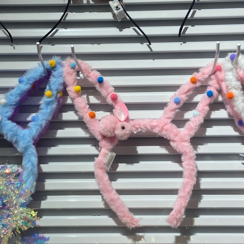 新款发光毛绒长兔耳朵加小兔儿童表演发光发箍厂家厂家直销玩具细节图