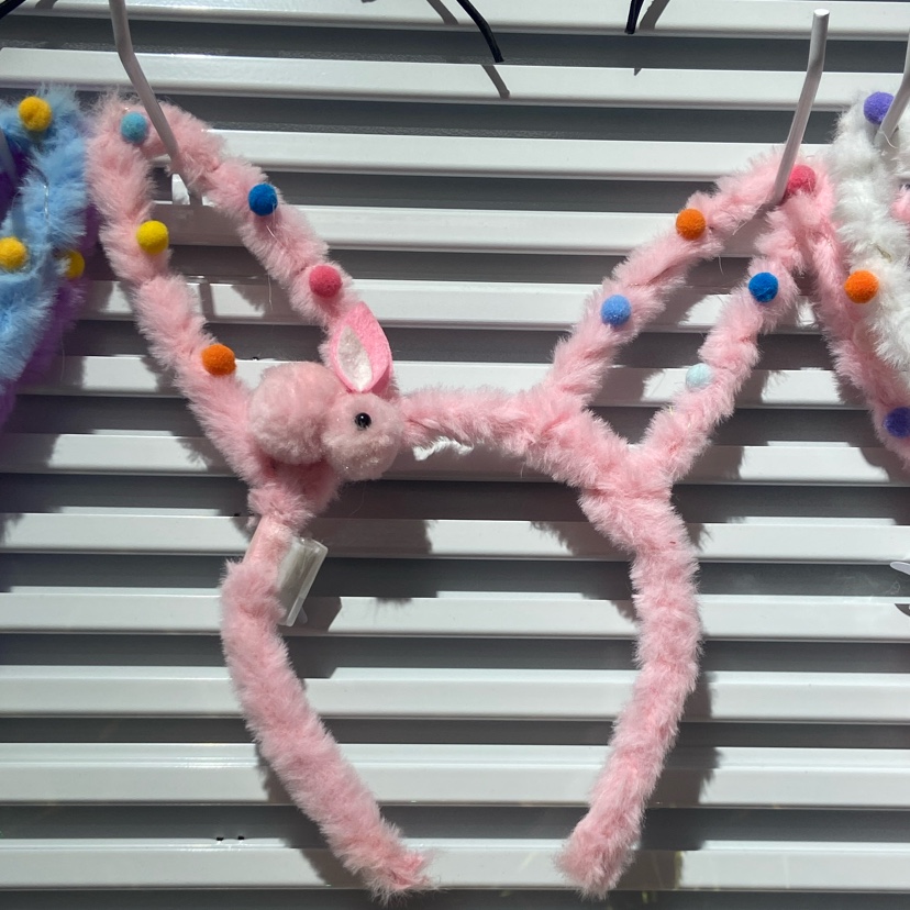 新款发光毛绒长兔耳朵加小兔儿童表演发光发箍厂家厂家直销玩具产品图