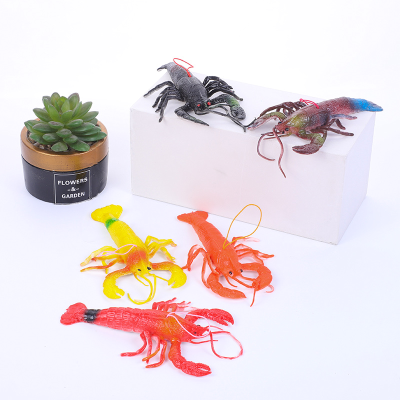 跨境电商热卖地摊火热产品，仿真龙虾玩具