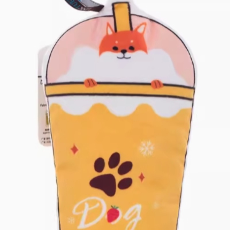 Cute milk tea cup-shaped dog plush toy pet toy milk tea series Item Picture