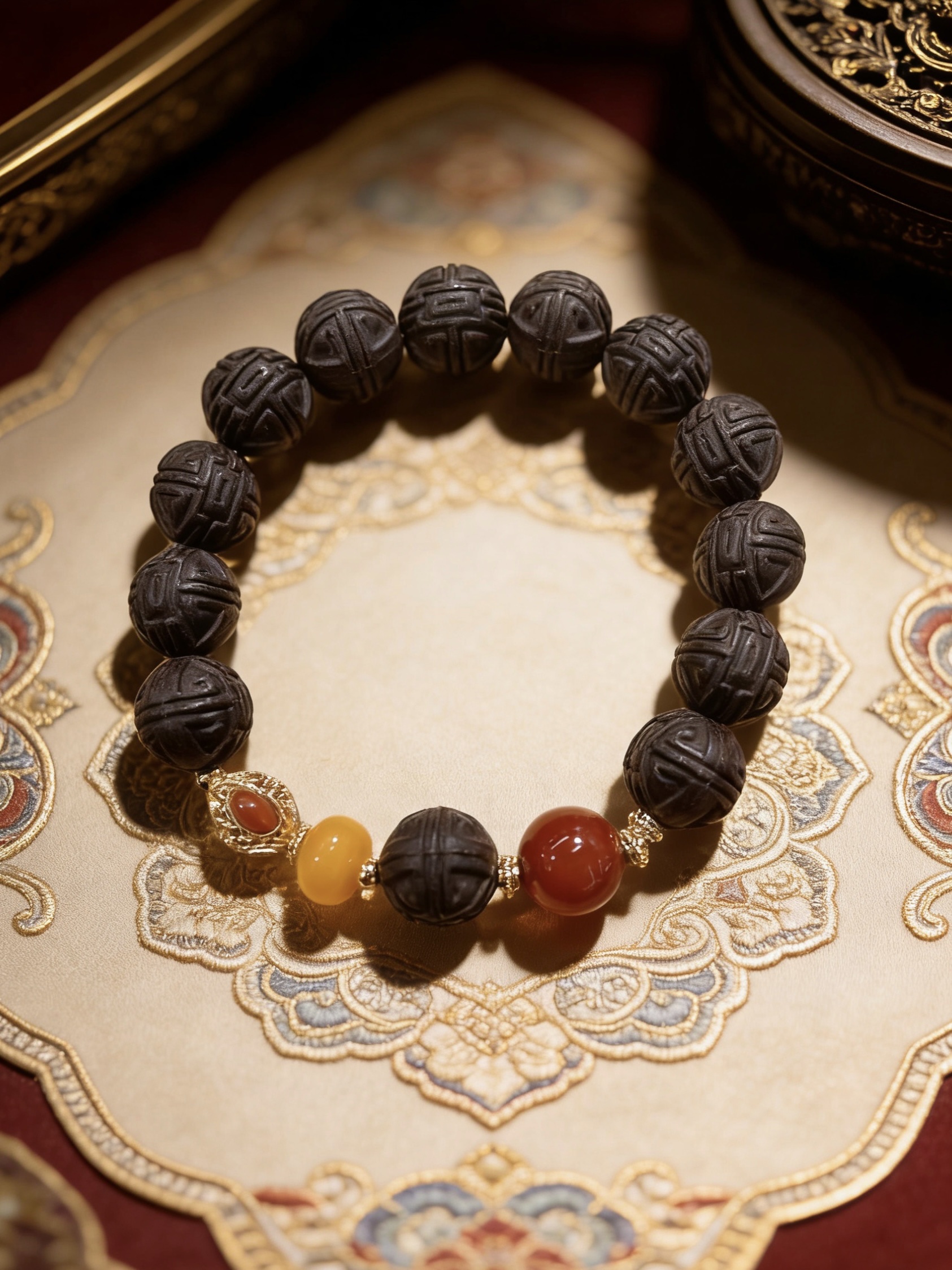 合香珠手链南红玛瑙DIY饰品配件