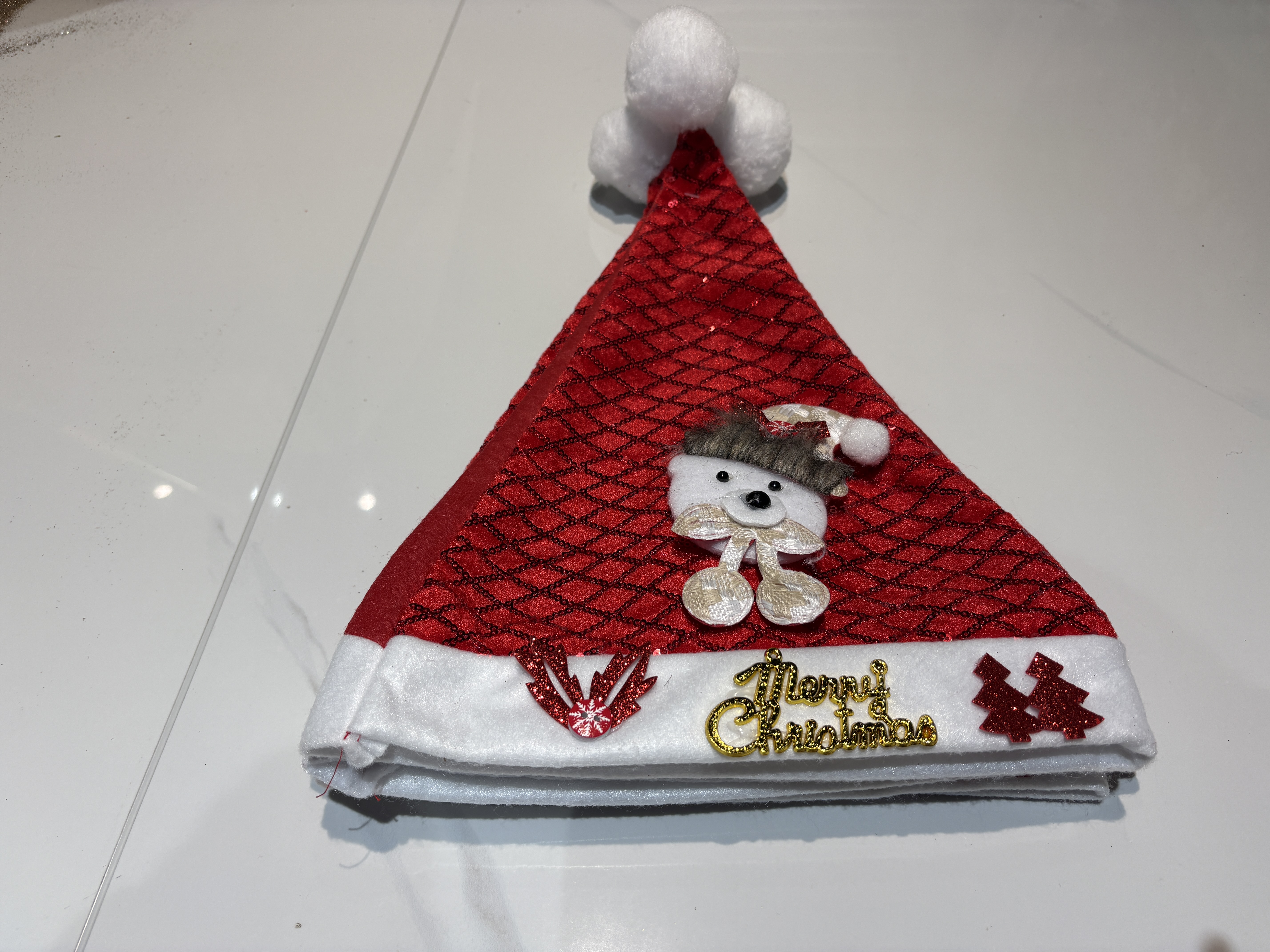 Factory direct sales Christmas festival decoration Christmas hats, embroidered hats, Christmas gifts for adults and children, Christmas decorations, Christmas supplies, Christmas hats detail image 3
