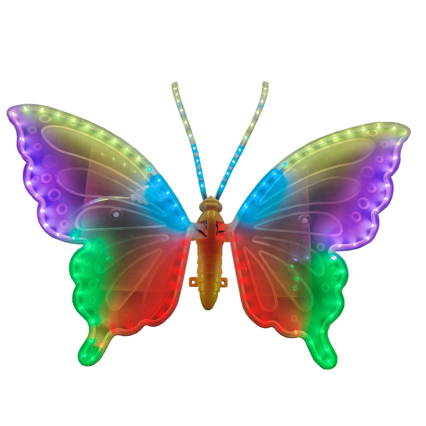 LED outdoor dynamic color butterfly, 110v-220v voltage, 40cm new style butterfly