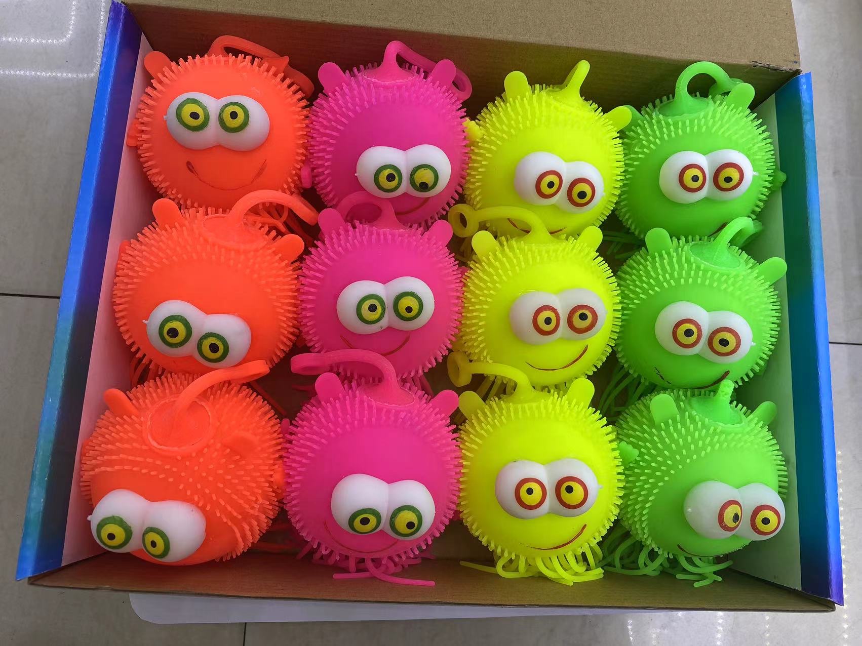 外贸热销凸眼章鱼怪，章鱼闪光捏捏