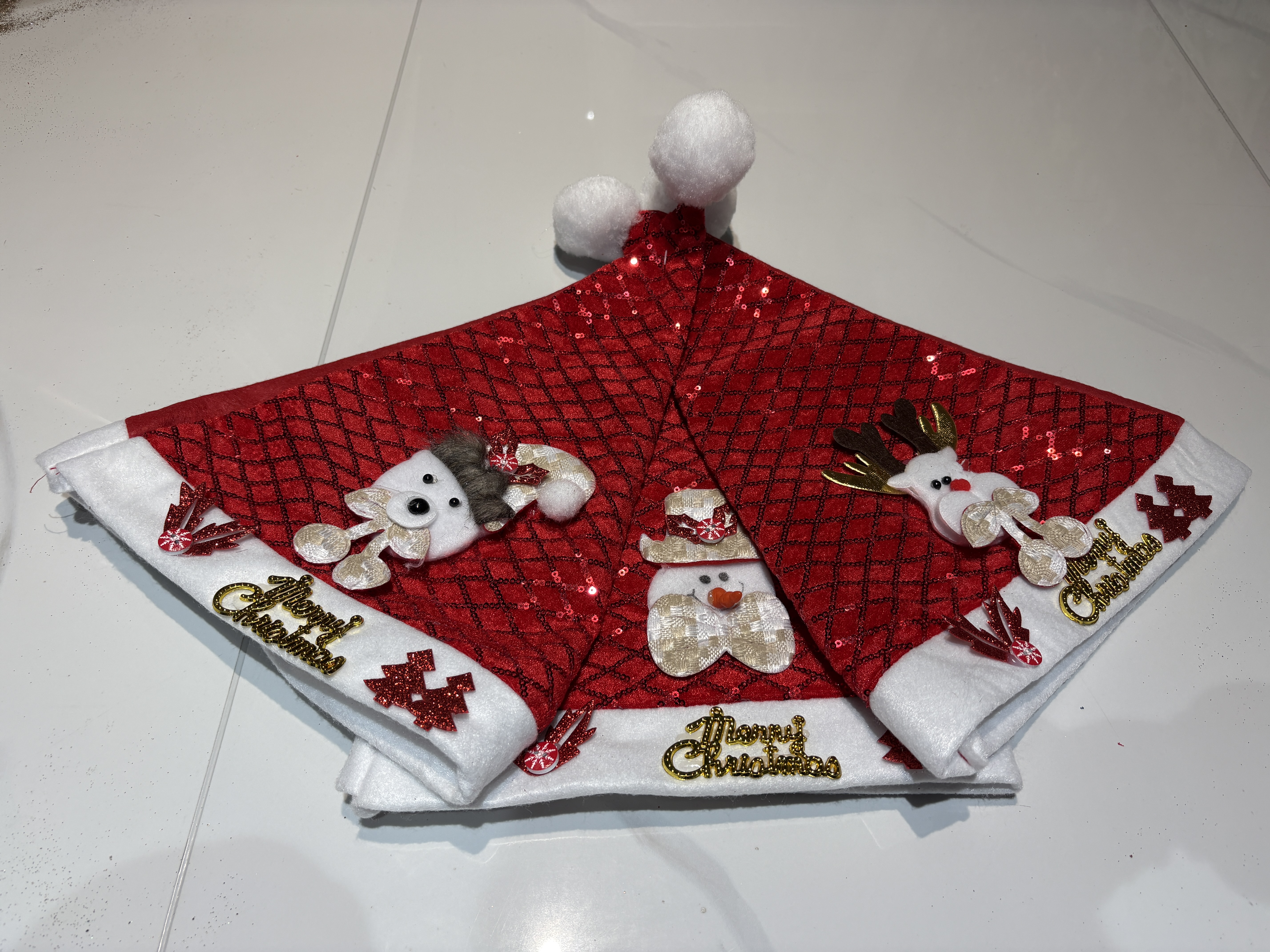 Factory direct sales Christmas festival decoration Christmas hats, embroidered hats, Christmas gifts for adults and children, Christmas decorations, Christmas supplies, Christmas hats detail image 2