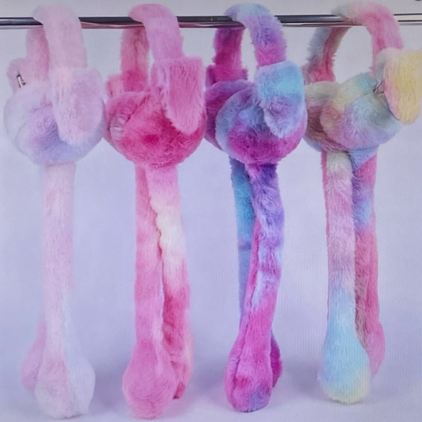 动耳卡通儿童头饰冬季保暖毛绒护耳发箍