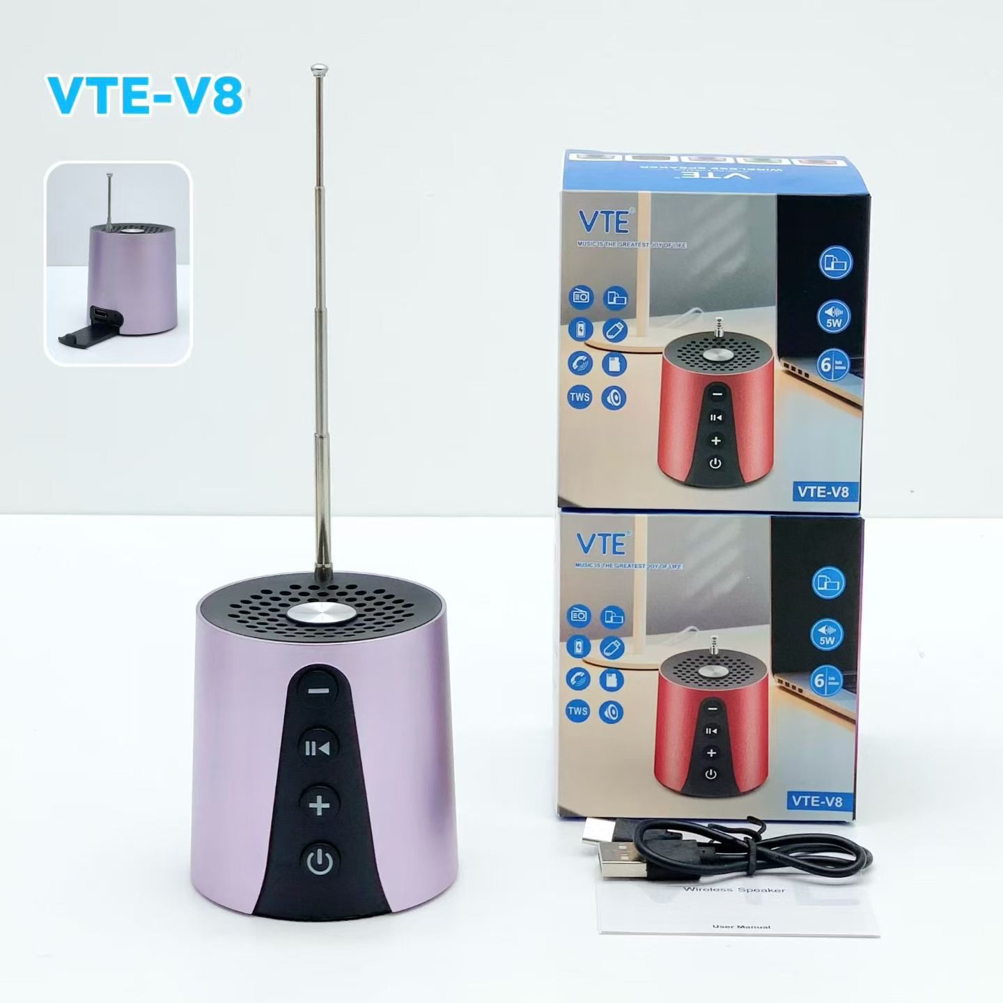VTE-V8 Bluetooth speaker