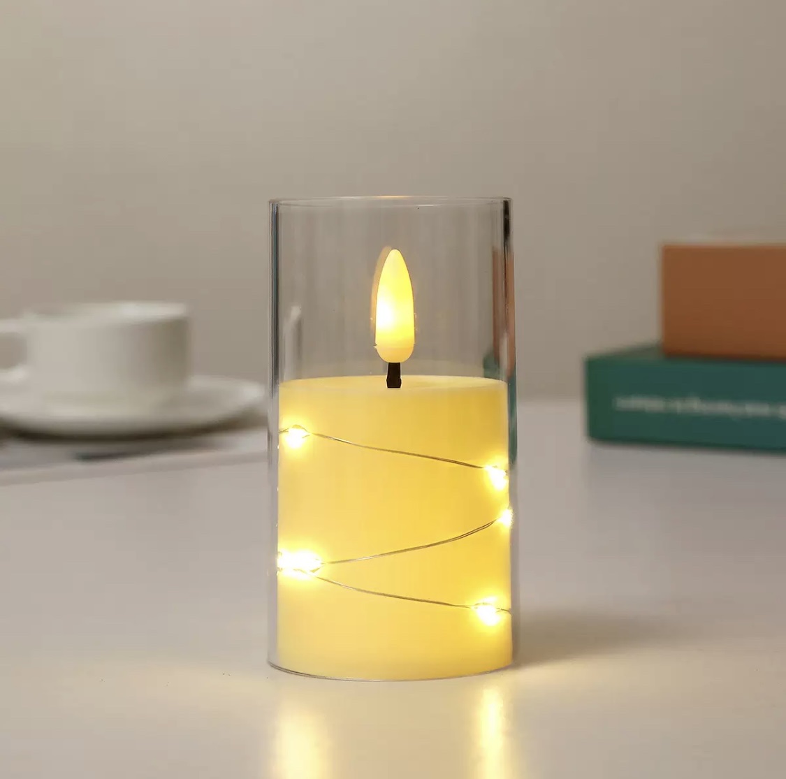 led electronic candle ambient light, bar wedding decoration, street lamp, cross-border atmosphere decoration, simulated candle light detail image 4