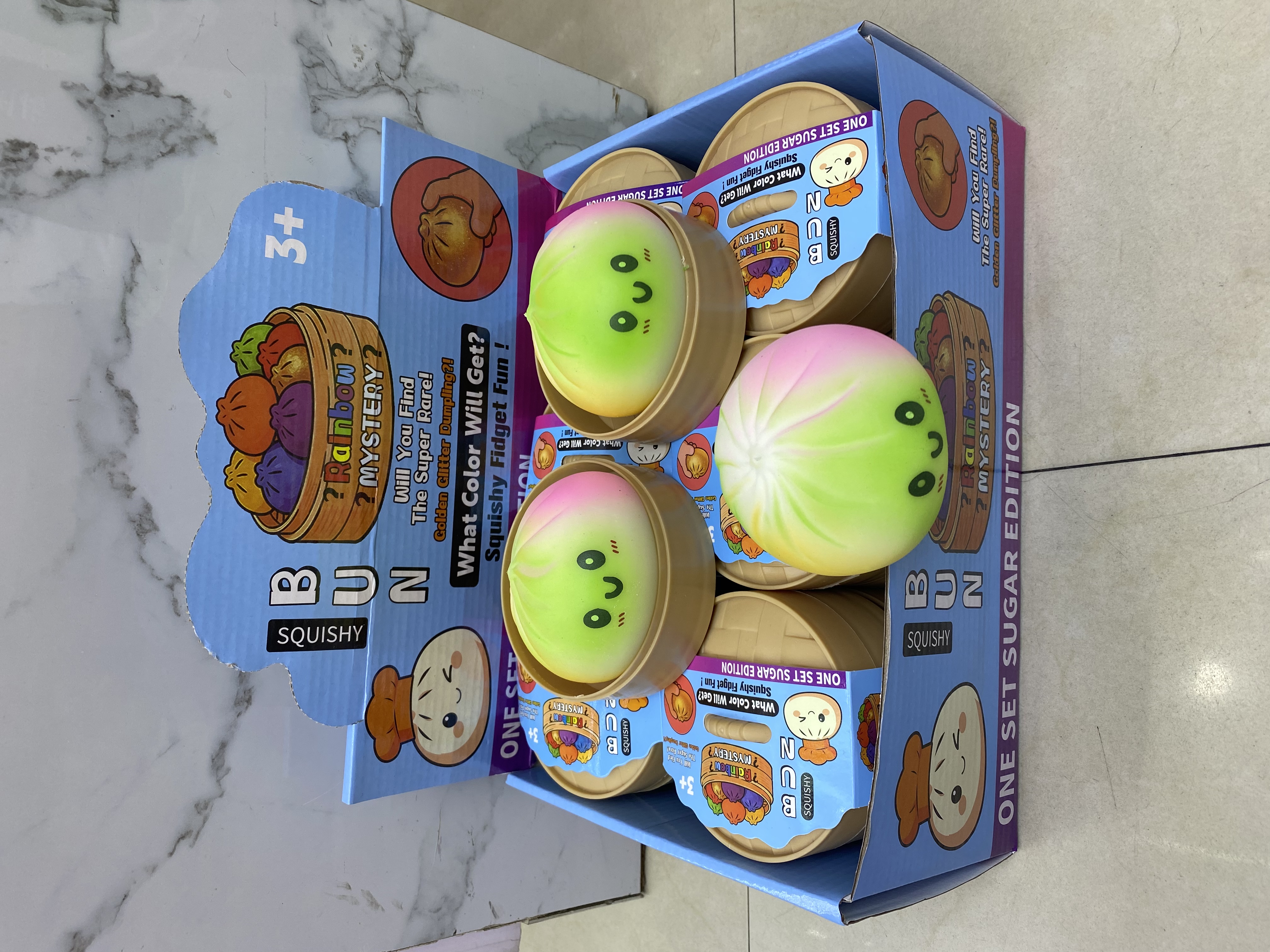 亚马逊跨境热卖包子捏捏解压发泄玩具