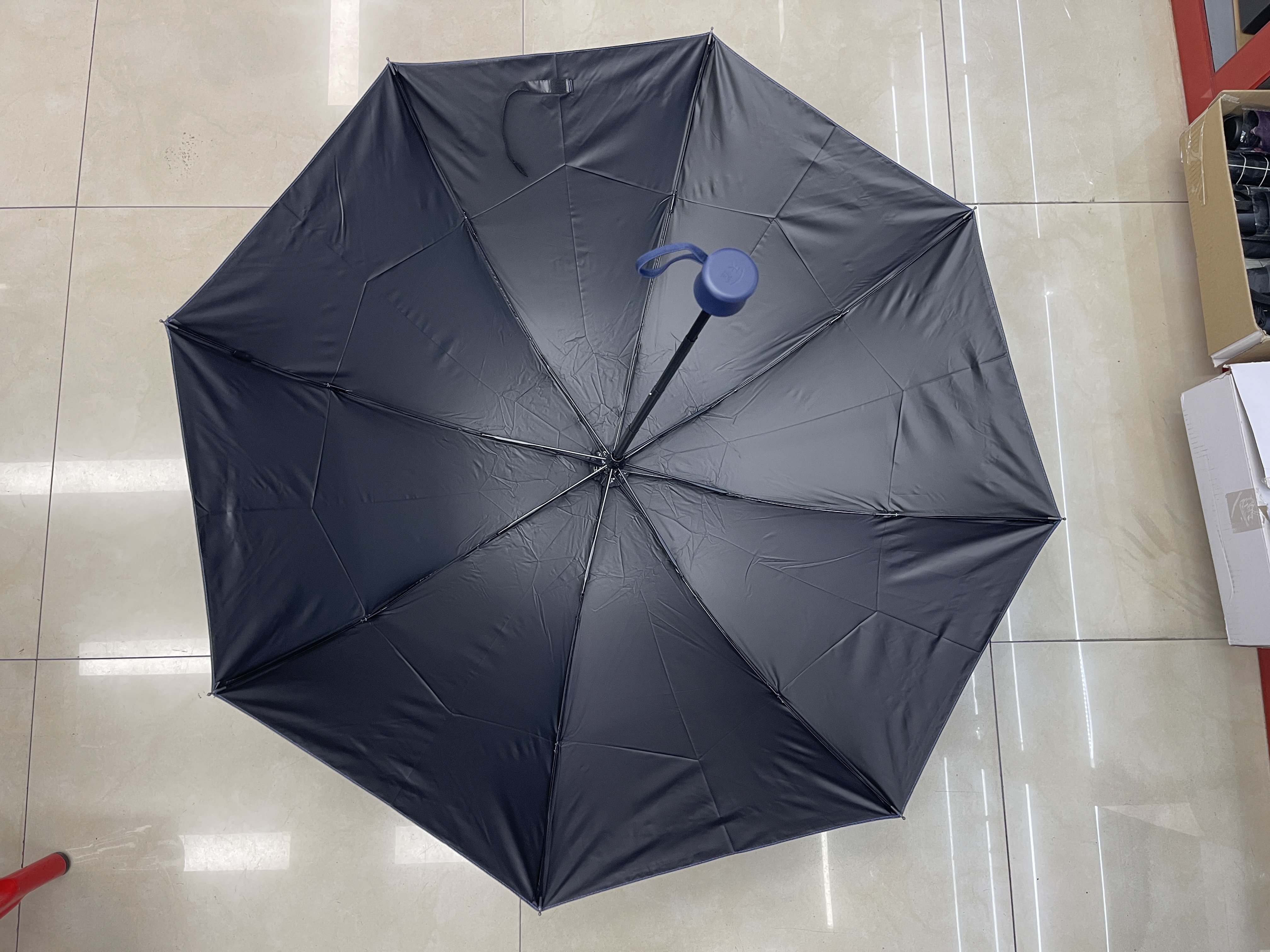 Paradise Three-Fold Umbrella Black vinyl 57 cm 8k, sun protection, wind resistance, lightweight and durable Application Scenario