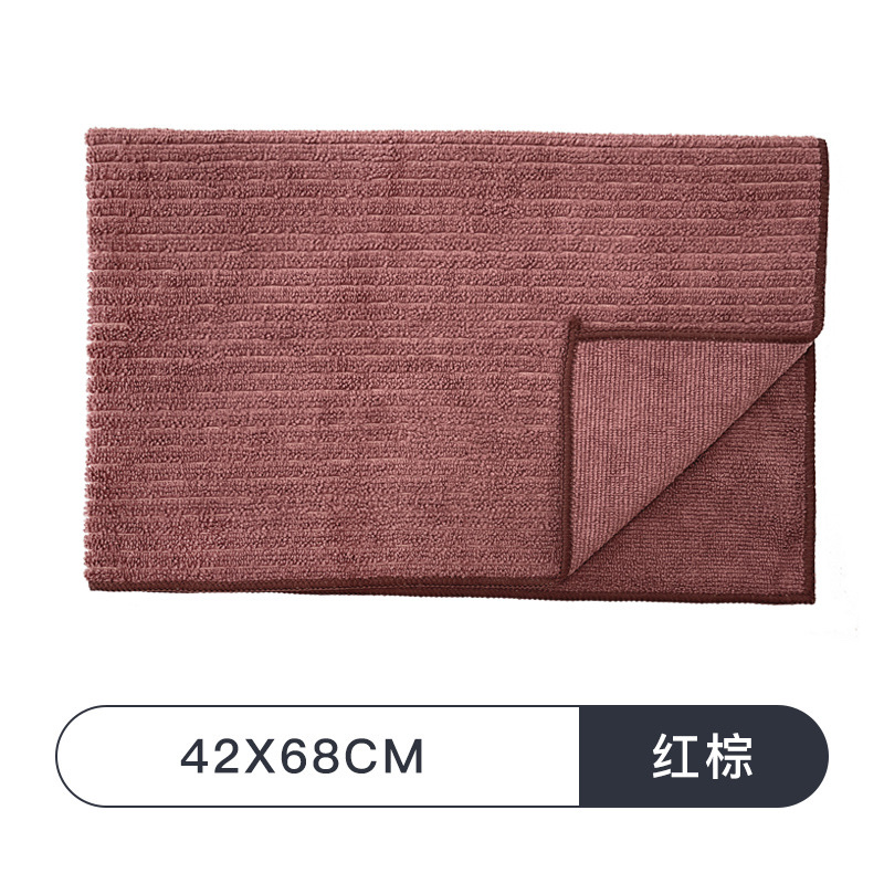 Striped double-sided thickened cleaning cloth, household scouring pad, wholesale cleaning cloth for furniture, cabinets and kitchens, cleaning cloth detail image 1
