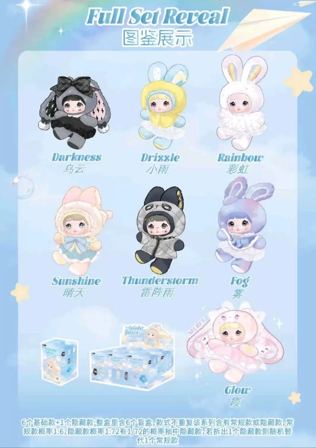 糯米儿天气预报系列潮玩玩偶