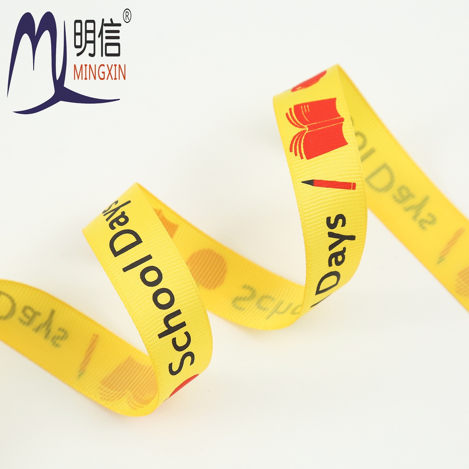 Camcampus theme cartoon decorative ribbons, back-to-school season gift packaging ribbons, flower bouquet printing binding straps details Picture