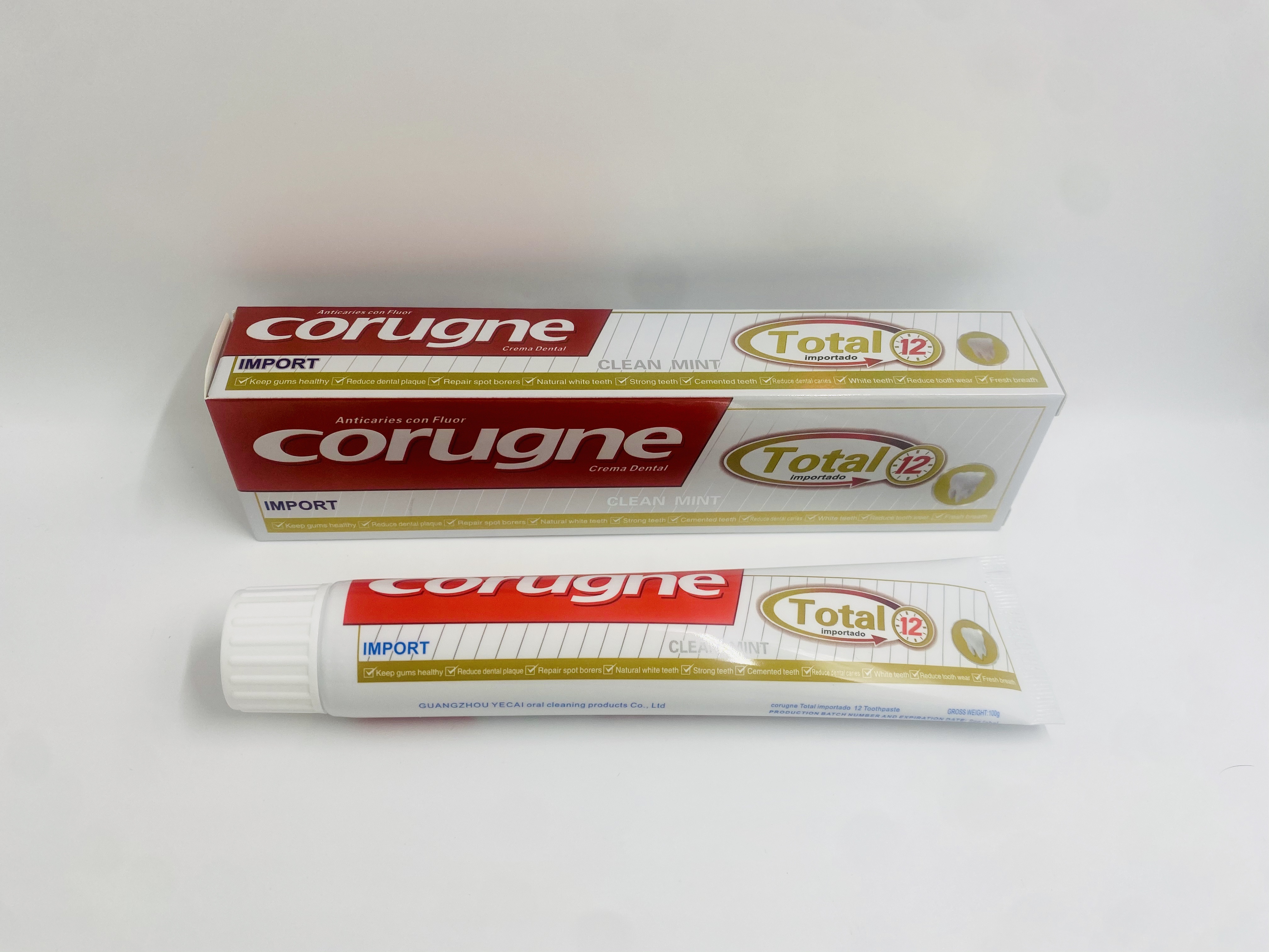 跨境电商牙膏出口非洲牙膏英文版现货