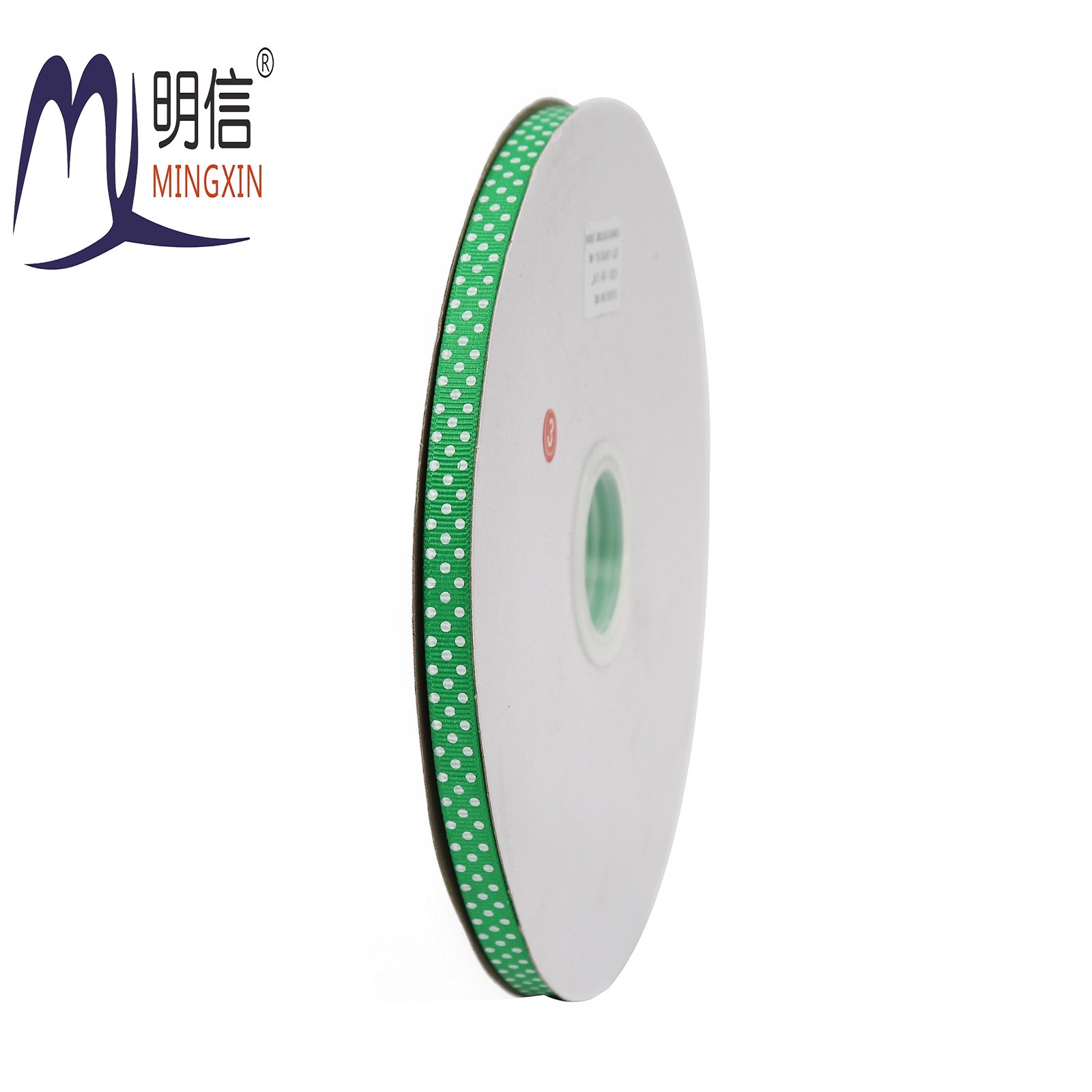 1cm波点缎带螺纹带点点梅花丝带绸带印花蝴蝶结材料diy发饰批发细节图