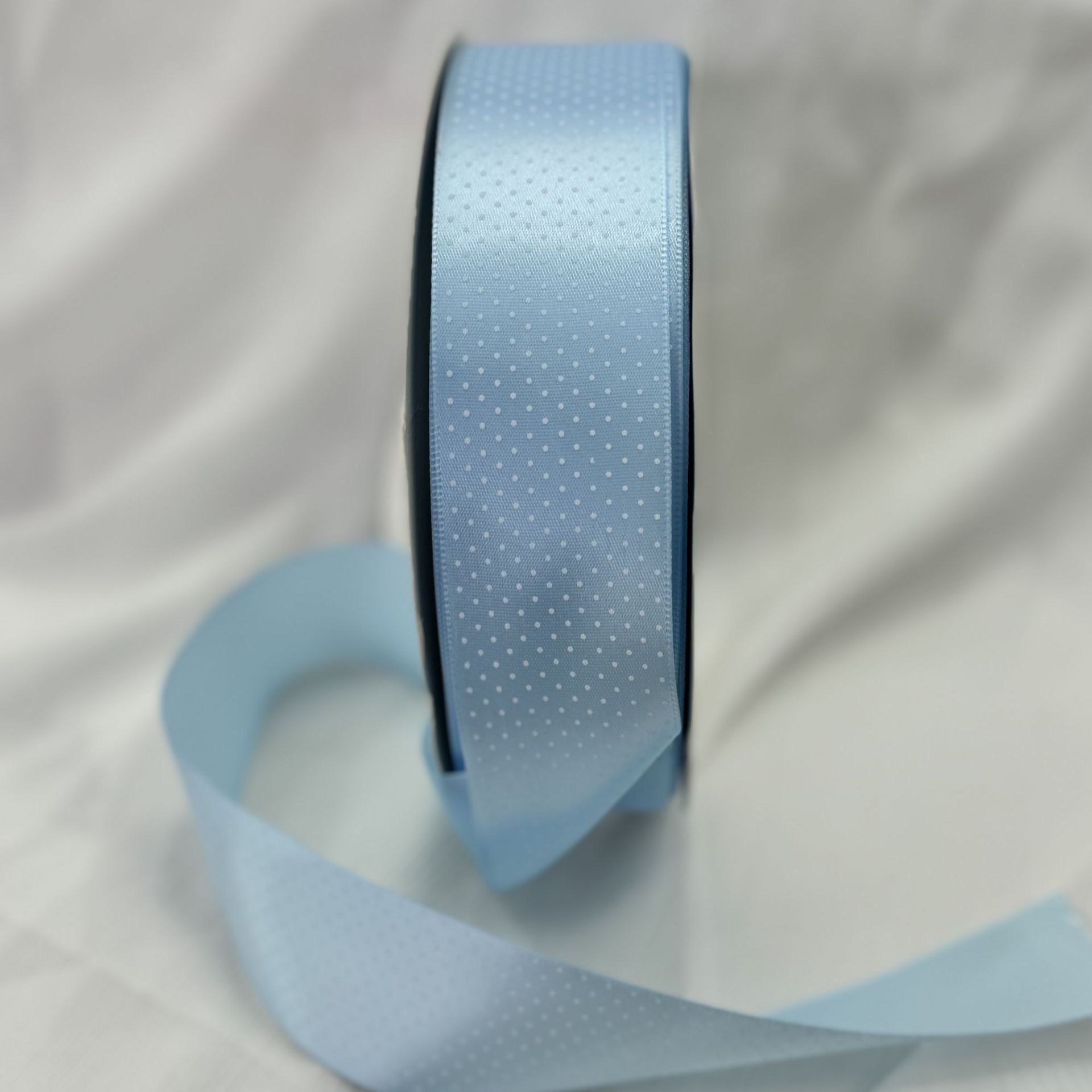 4 cm small polka dot polyester tape, single-sided satin ribbon, DIY hair accessory, hair clip, bow, handmade material detail image 5
