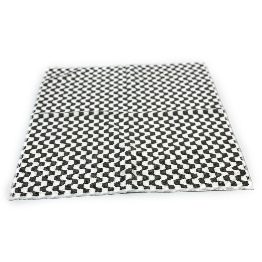 Factory direct sales of carbon fiber striped kitchen cloths for wiping tables, degreasing and cleaning cloths, double-sided double-effect scouring pads, wholesale cloths Specification image