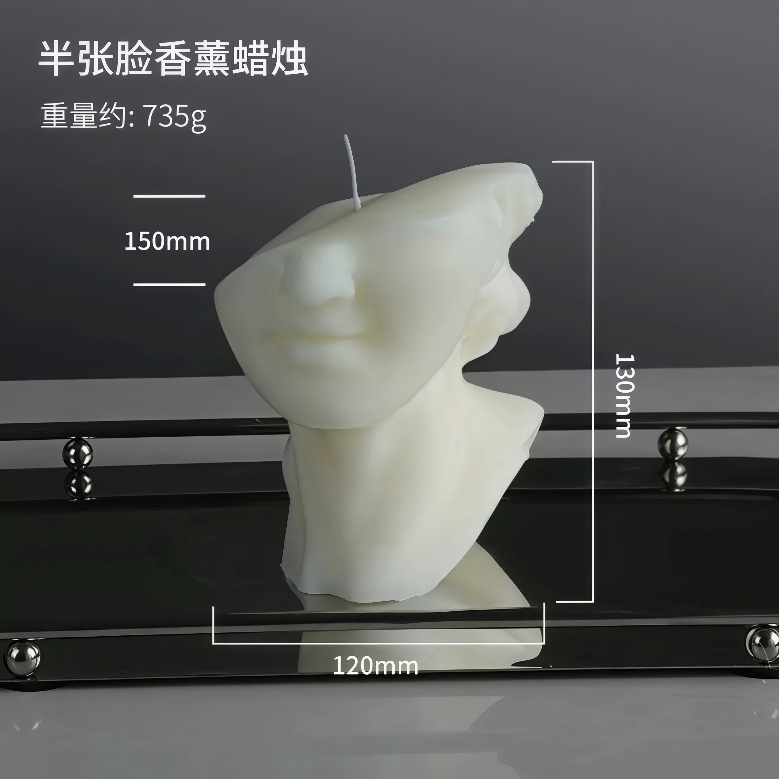 北欧风创意几何香薰蜡烛跨境ins蜡烛家居摆饰套装拍摄道具批发香薰蜡烛详情图18