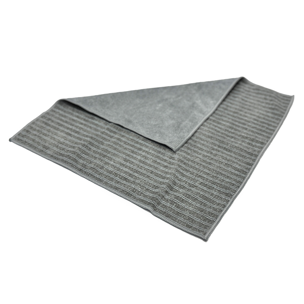 Striped double-sided thickened cleaning cloth, household scouring pad, wholesale cleaning cloth for furniture, cabinets and kitchens, cleaning cloth detail image 4