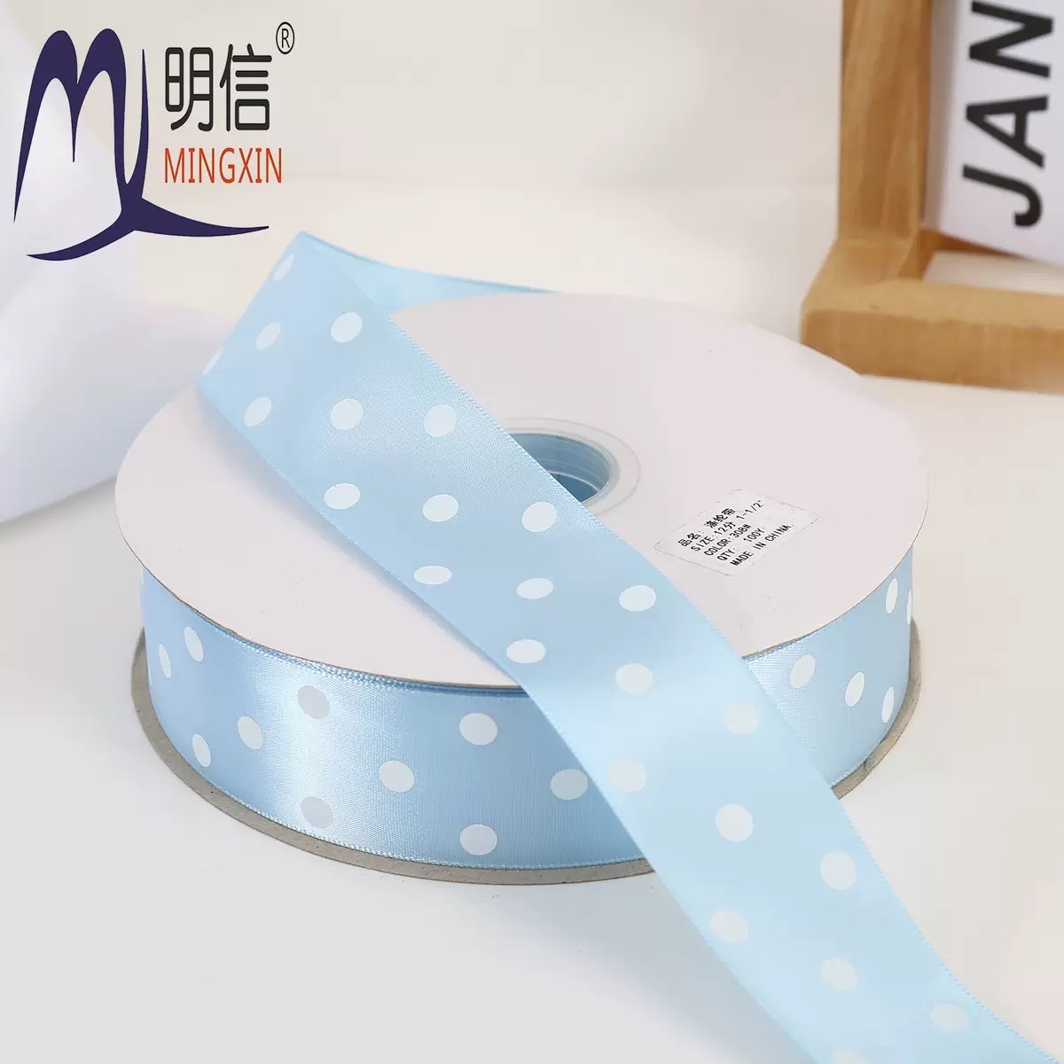 Korean version colorful polka dot webbing diy bow hair accessory printed polka dot ribbon clothing polyester filament accessory webbing detail image 4