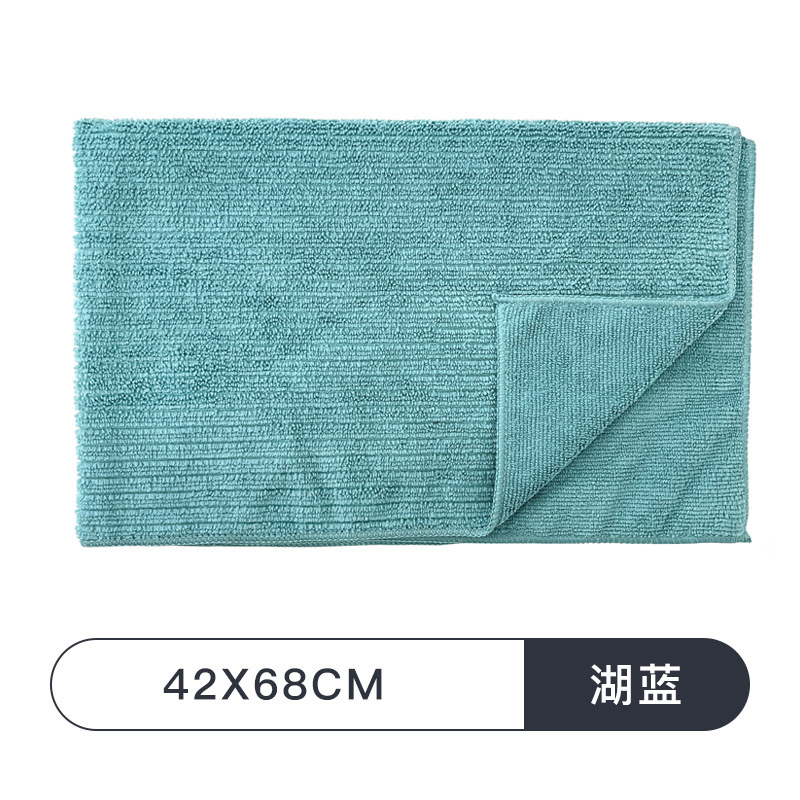 Striped double-sided thickened cleaning cloth, household scouring pad, wholesale cleaning cloth for furniture, cabinets and kitchens, cleaning cloth Item Picture