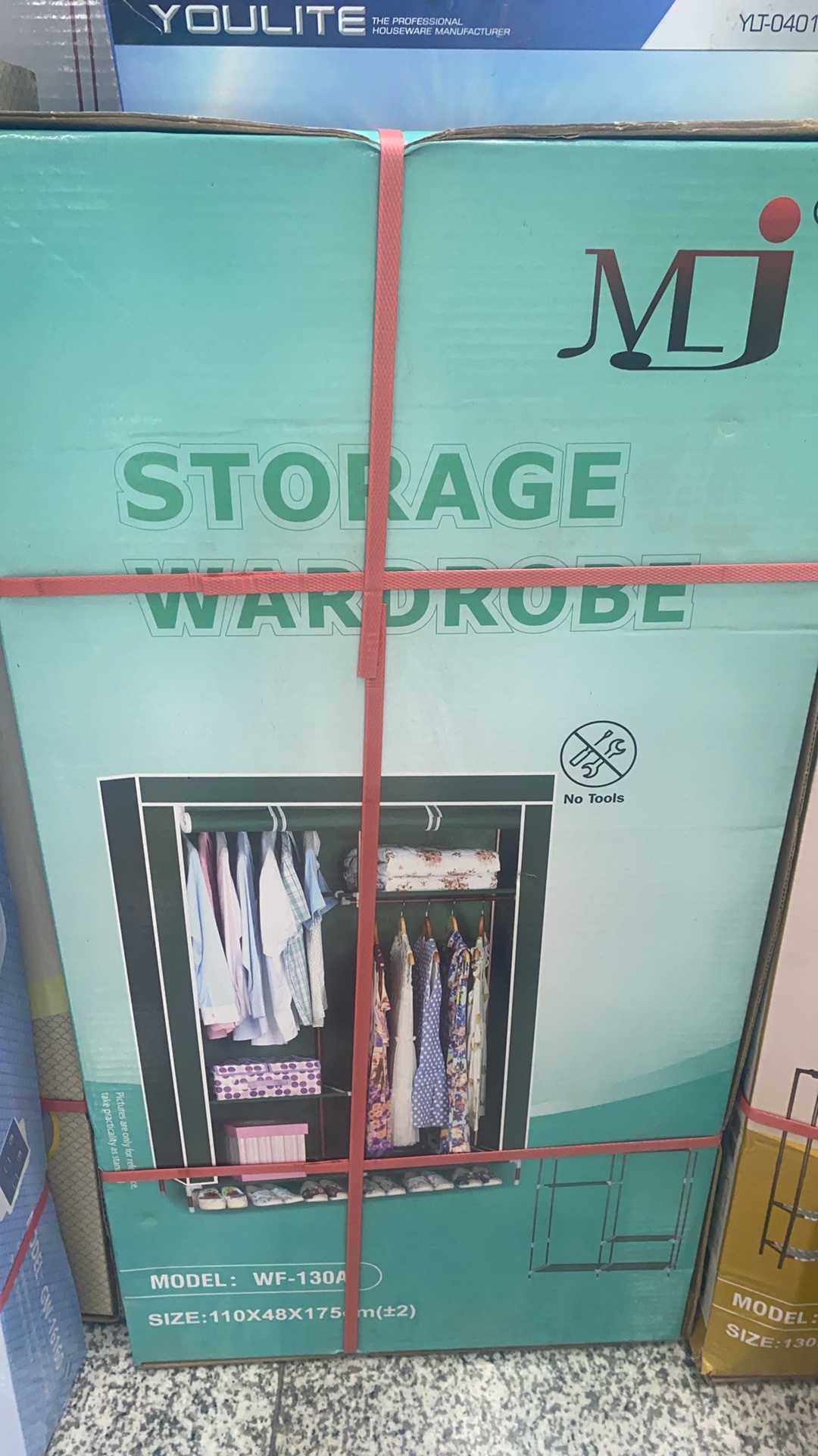 布艺衣柜大容量收纳整理衣橱防尘防潮简约北欧风详情图3