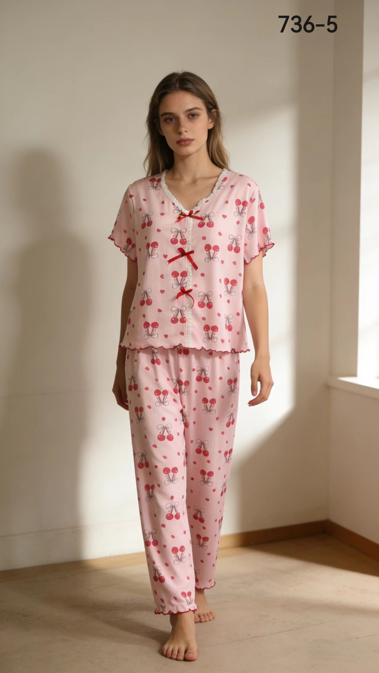 优雅女士睡衣 软糯舒适居家休闲家居服春夏秋冬适用详情图5