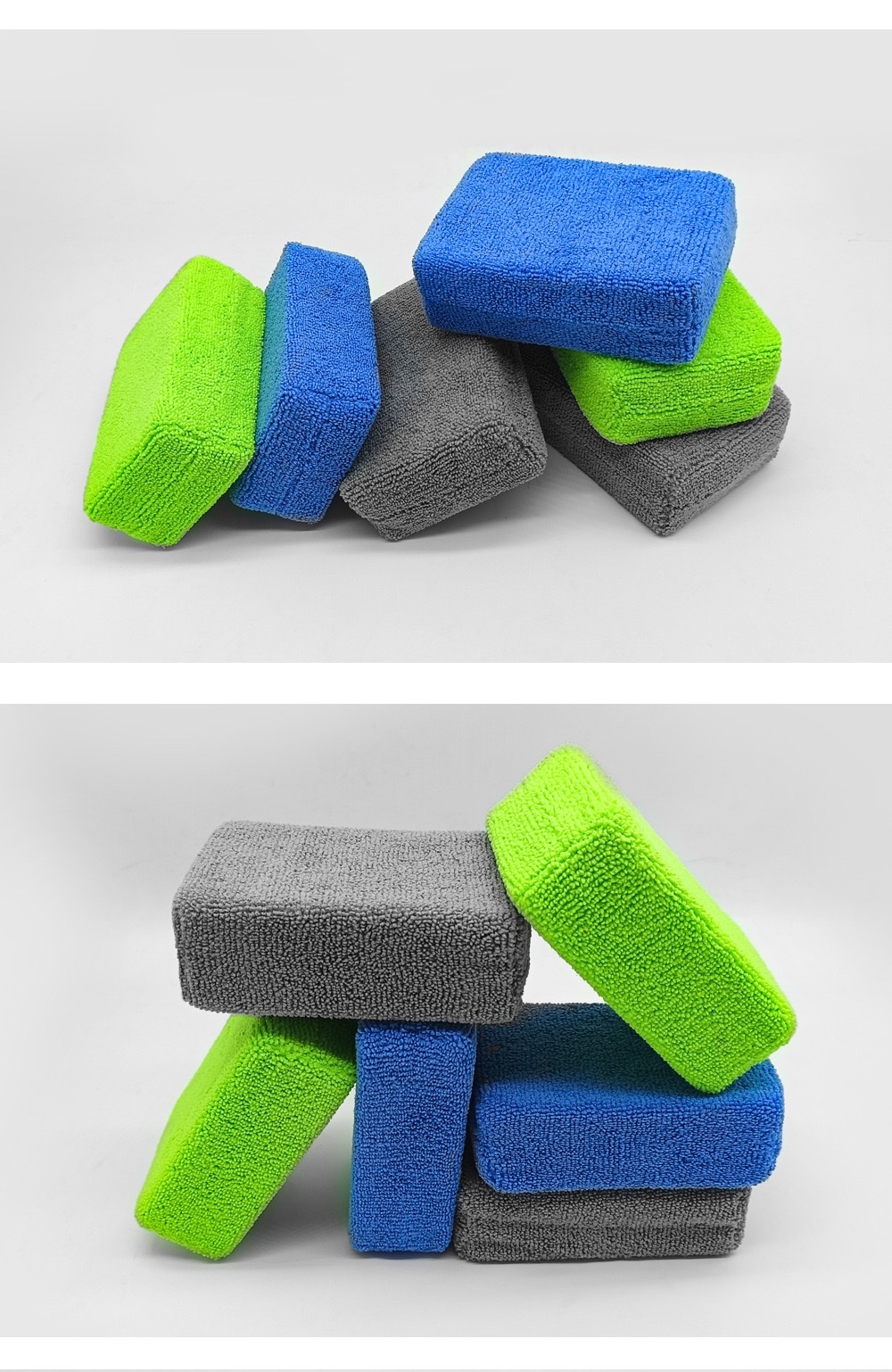 超细纤维方形海绵块汽车抛光打蜡美容洗车海绵镀金详情图4