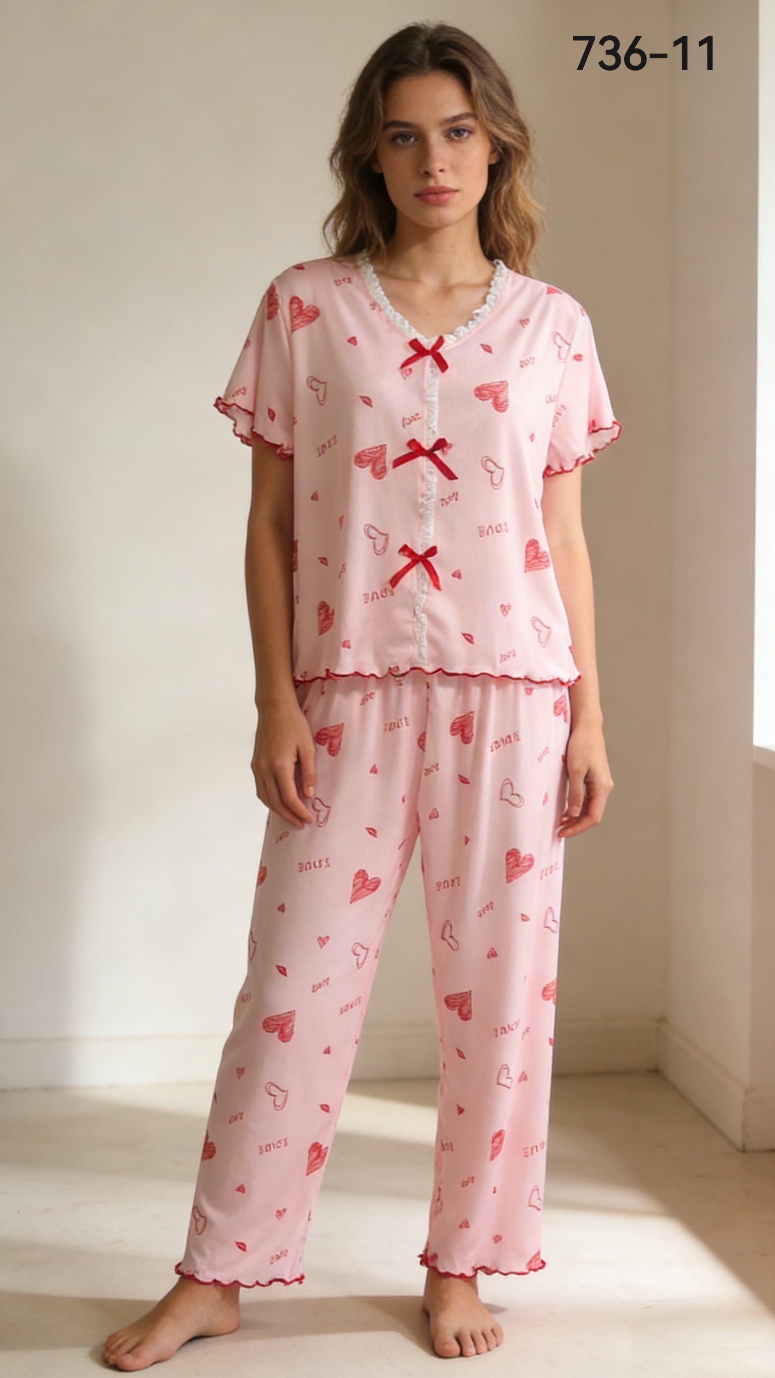 优雅女士睡衣 软糯舒适居家休闲家居服春夏秋冬适用详情图4