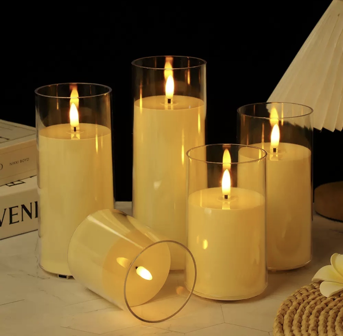 led electronic candle lights, simulation candle lights, wedding decoration, hotel Christmas decoration, flameless electronic candle lights detail image 3