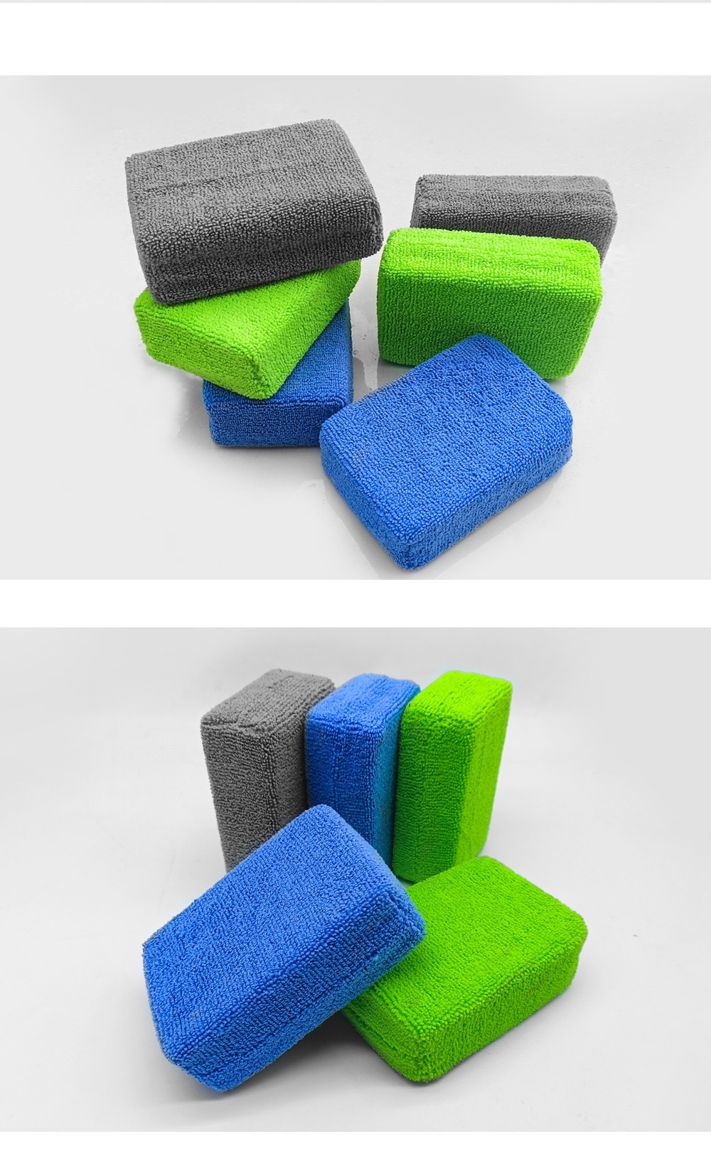 超细纤维方形海绵块汽车抛光打蜡美容洗车海绵镀金详情图3