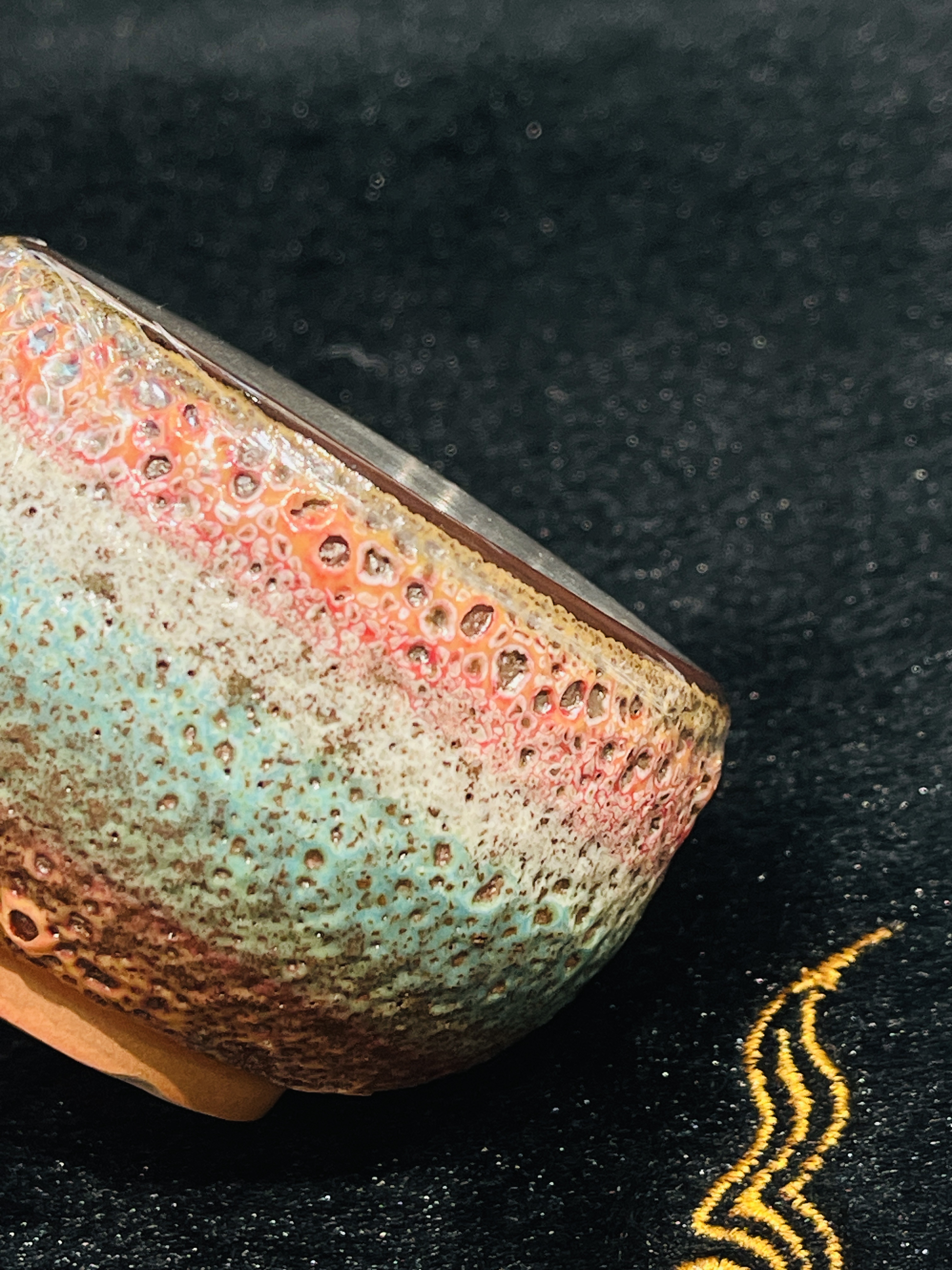 "Rainbow Flowing Light" high-temperature ceramic silver cup Master's cup, an excellent gift details Picture