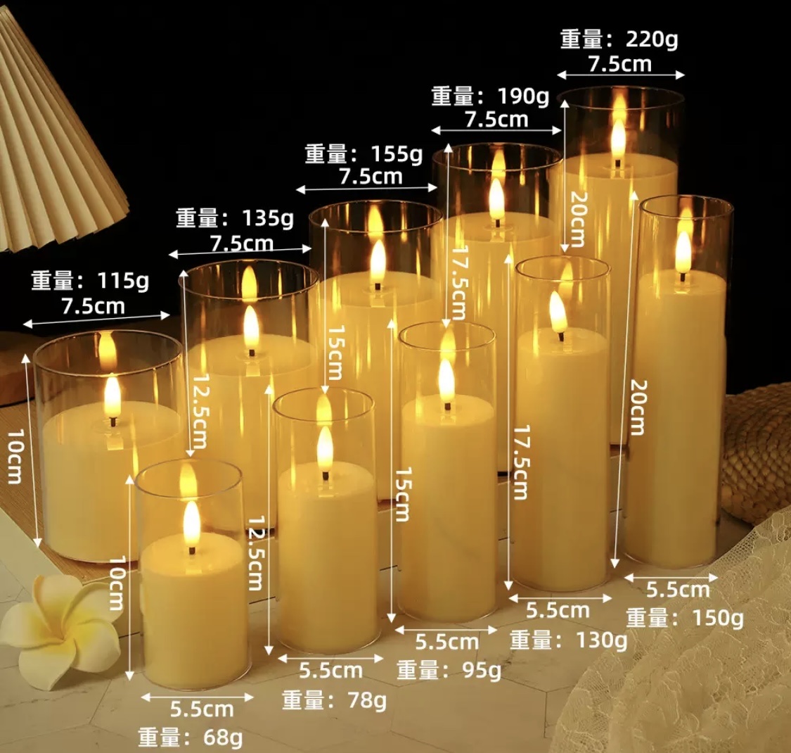 led electronic candle lights, simulation candle lights, wedding decoration, hotel Christmas decoration, flameless electronic candle lights detail image 2