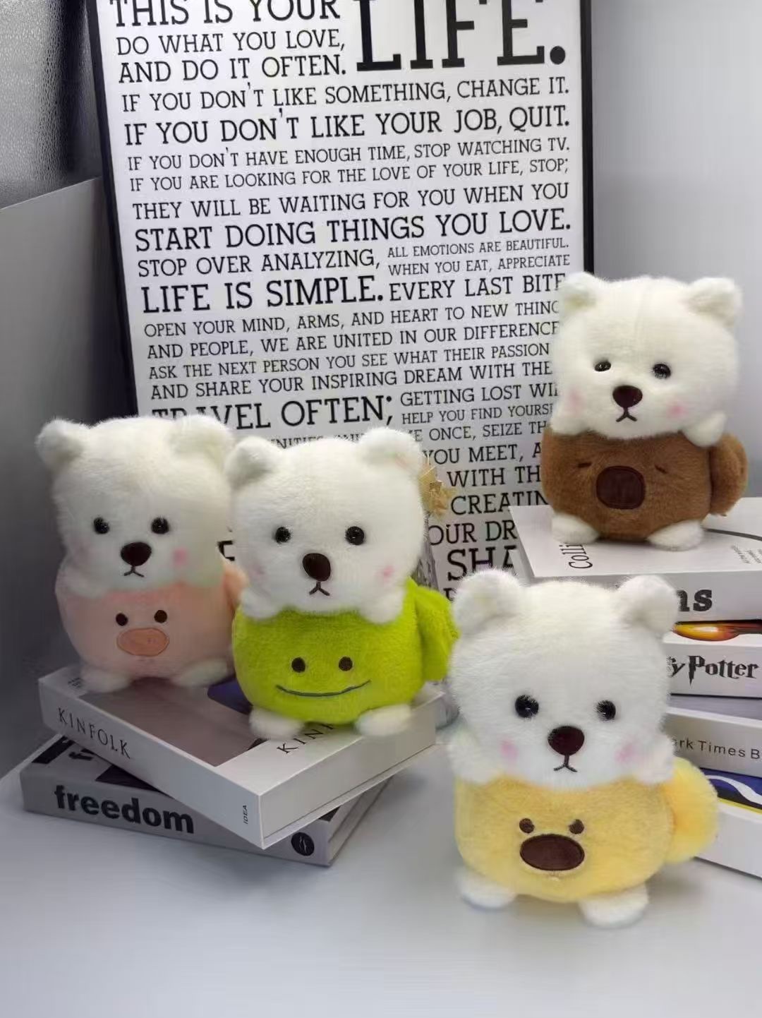 精品欧貂毛茶杯小熊毛绒玩具八寸抓机娃娃礼物礼品毛绒玩具批发