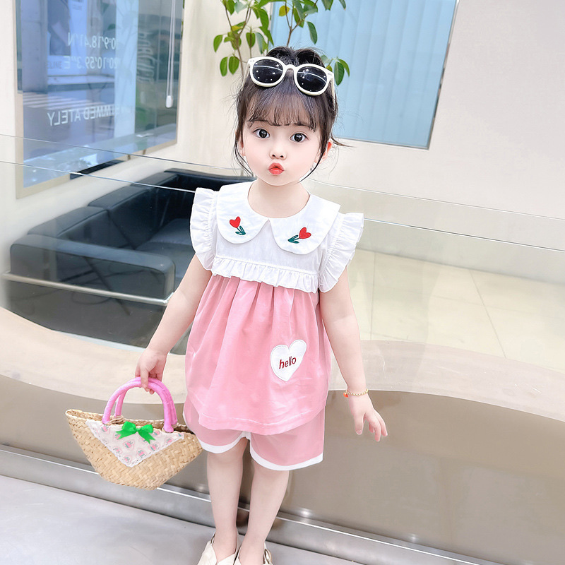 婴儿纯棉女童夏季短袖套装礼盒宝宝服装舒适透气 soft 100%纯棉宝宝套装夏季细节图