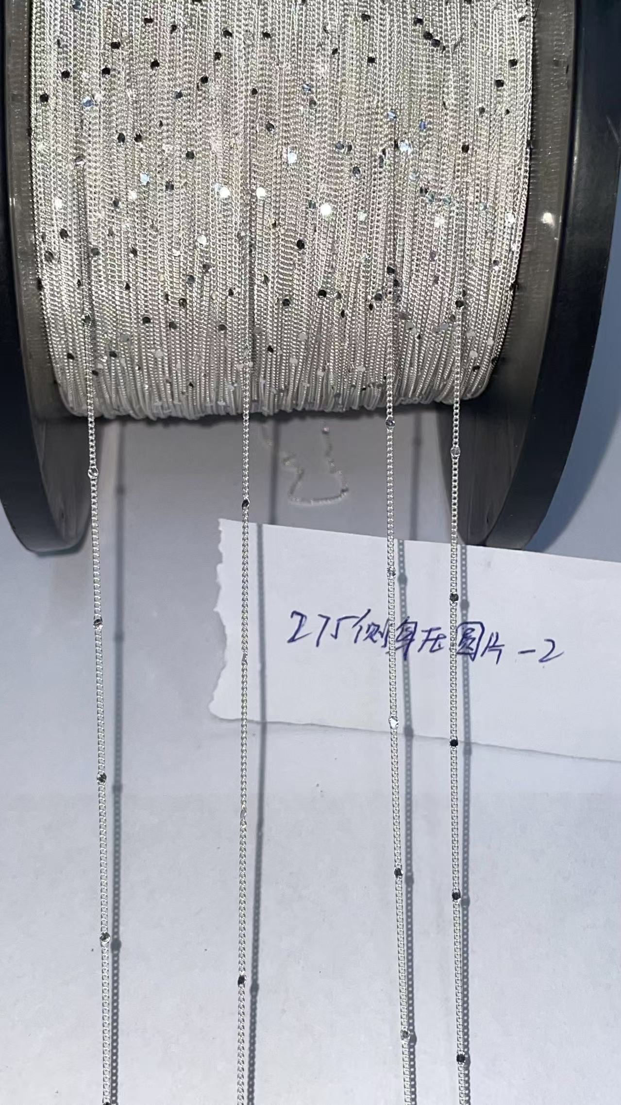 不锈钢细链条亚克力闭口链条延长链100cm工业用链条配件