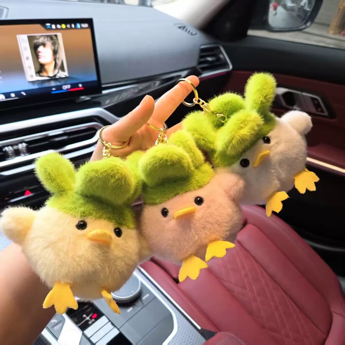 创意蒜鸟发声玩偶 毛绒玩具菜鸡搞怪 文创公仔钥匙扣