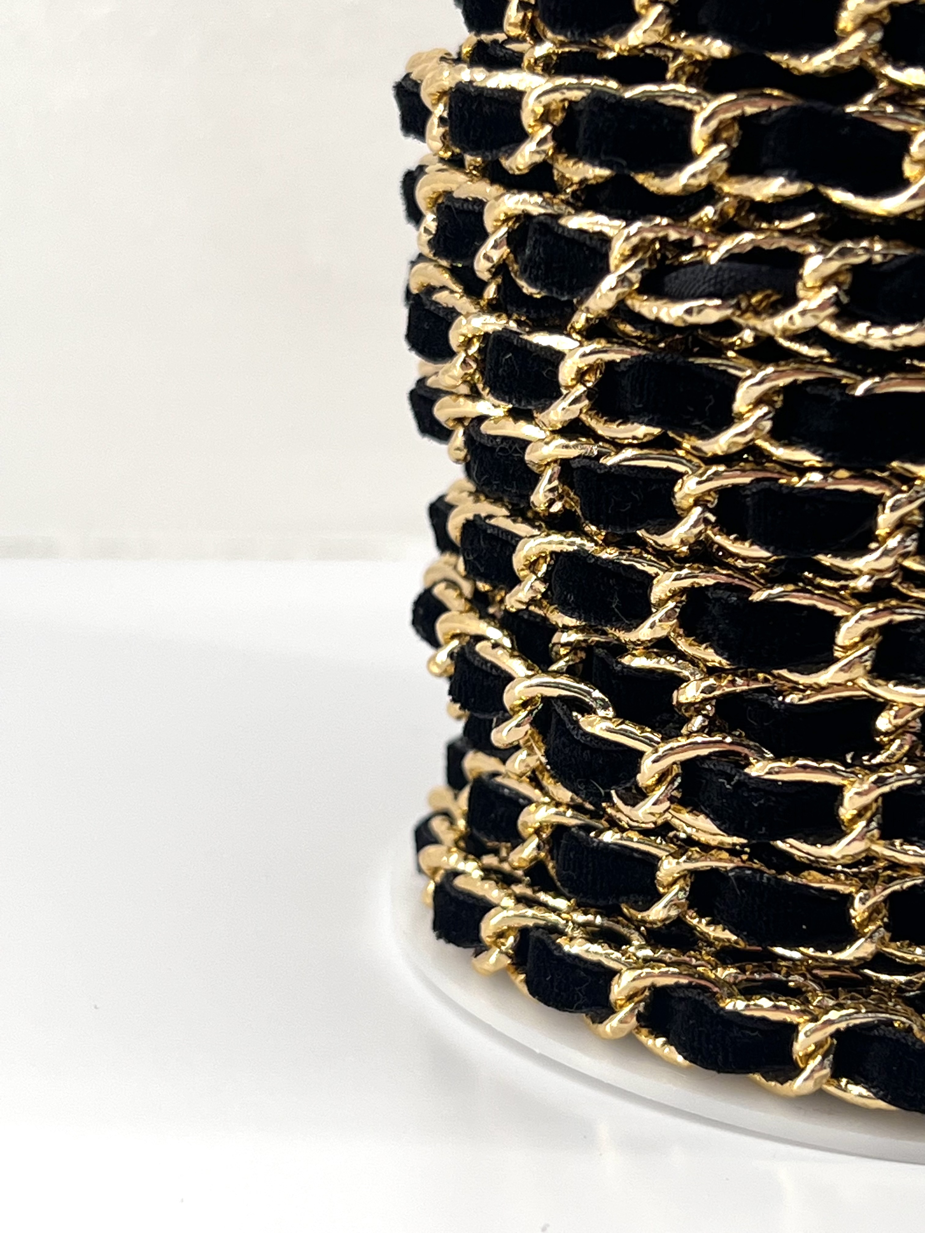 Small chanel-style woven aluminum fleece backpacks, shoulder straps, clothing accessories, accessories, headwear, aluminum chain fleece Specification image