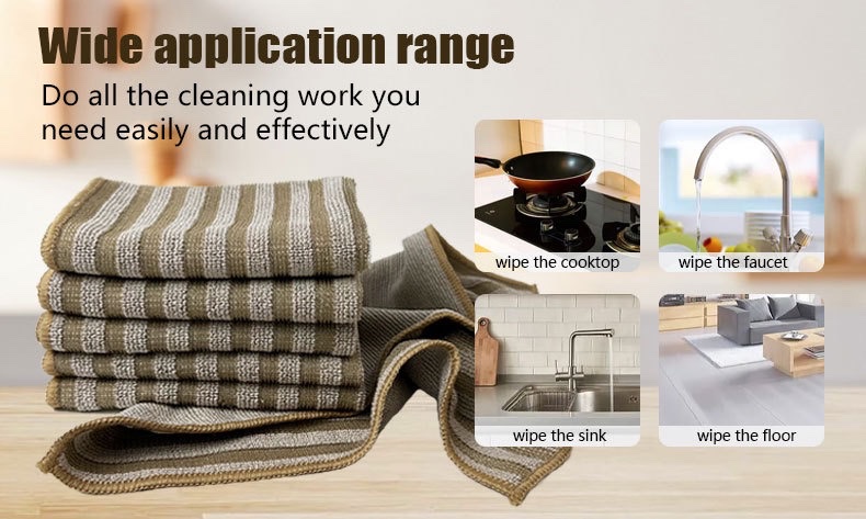 Pearl cloth, nylon filament, PP filament, fiber cloth, not easy to stick to oil, dishcloth, non-shedding, household strong cleaning cloth, cleaning cloth, fish scale cloth detail image 8