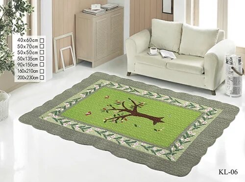 All-cotton patchwork embroidered mattress carpet 160*210 200*230 anti-slip, breathable, soft and safe Item Picture