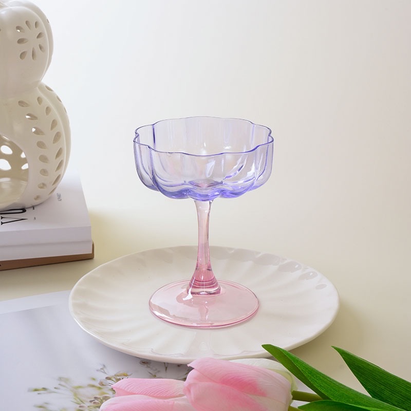 High-appearance-level glass cups, household juice cups, milk cups, Ins-style juice glass water cups, dessert cups detail image 3