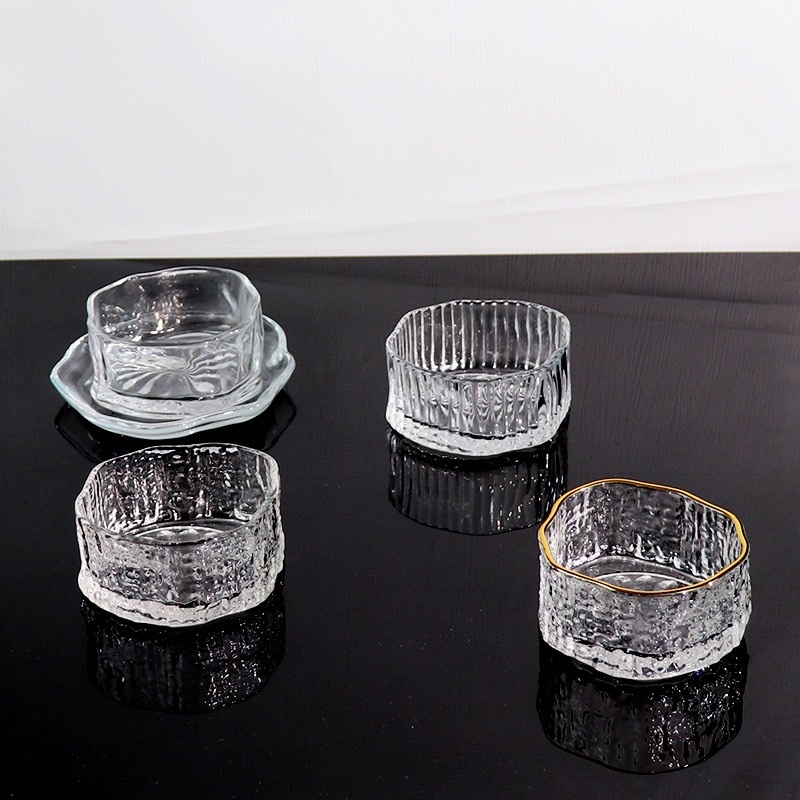 Irregular cloud glass fruit plate, light luxury and high-end pastry plate, pastries, tea snacks, dried fruit plate, dessert bowl detail image 2
